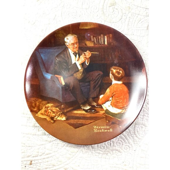 Set of 3 Plates Norman Rockwell Heritage Collection Limited Edition By Knowles - Picture 2 of 8